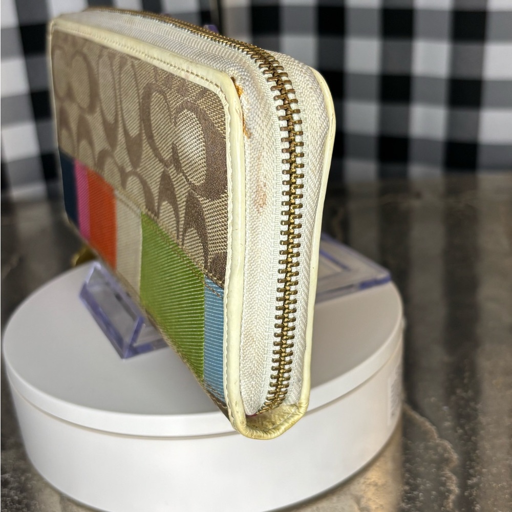 Coach Legacy Patchwork Zip Around Wallet Y2k 2007 - image 3